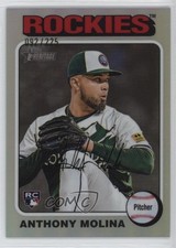 2024 Topps Heritage High Number Chrome Silver Border 92/225 Anthony Molina 4z8