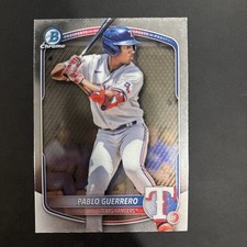 2025 Bowman #BCP-144 Pablo Guerrero Bowman Chrome Base Texas Rangers E5