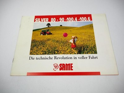 Same Silver 80 90 100.4 100.6 Tractor Brochure Specs 03/1998