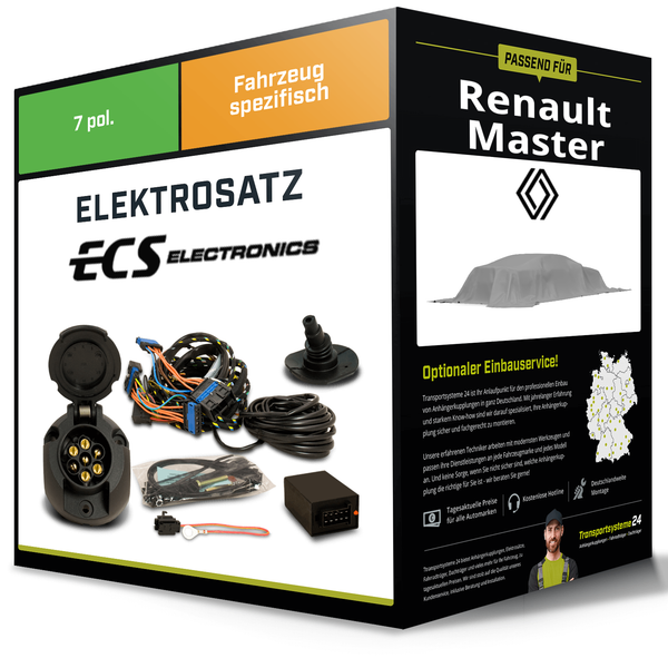 Elektrosatz 7-Pol Spezifisch für Renault Master 06.2024-Jetzt NEU Inkl. EBA-image