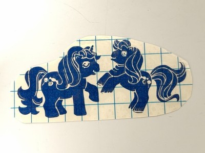 BVS My Little Pony Merch Fan Made Vinyl Sticker Decal Blue Baby Set G1 NEW