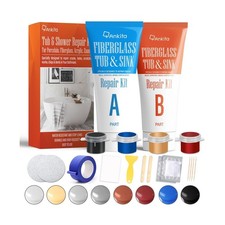 Fiberglass Tub Repair Kit Color Match , Fiberglass Shower and Acrylic Bathtub...