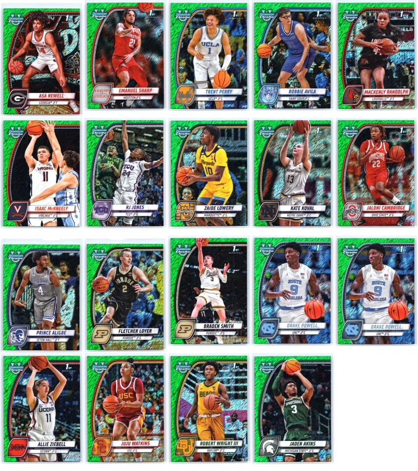 333 Lot - 2024-25 Bowman U Chrome Basketball - Autos Parallels Inserts Numbered - Image 4 of 4