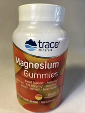 Magnesium Gummies Peach 120 Gummies Trace Minerals