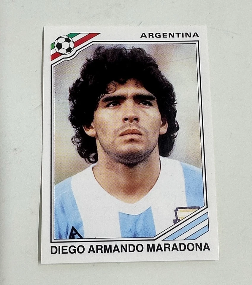 DIEGO ARMANDO MARADONA MEXICO 1986 #171 SOCCER STICKER WORLD CUP STORY PANINI - Image 3 of 4
