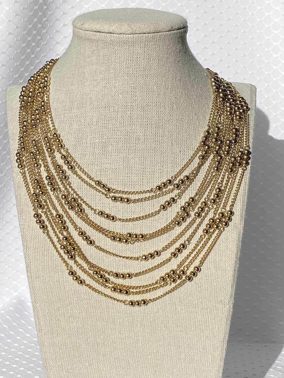 Photo inspiration: Fresh Look at Vintage Kramer Gold Tone Multi Strand Necklace Layer