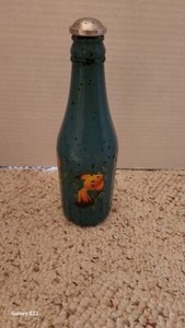 Vintage Blue Bottle Fish Design Laundry Sprinkler!