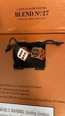 ZIPPO 2003 MARLBORO NO.27 ANTIQUE COPPER LIGHTER & COPPER DICE LOT