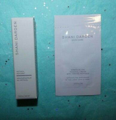 NEW SEALED SHANI DARDEN Retinol Reform NIB & Intensive Eye Renewal Cream Sample