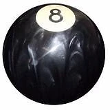Pearl Black 8 Ball Shift Knob #8-PRL-BLK (1/2"-13 female threads)