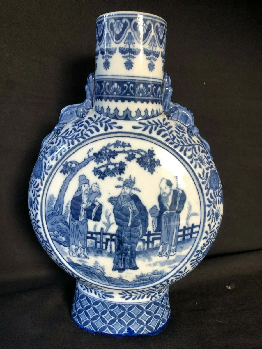 蓝色1900-1940 中国古董花瓶| eBay