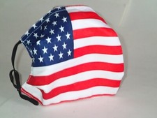 USA AMERICAN FLAG Design FACE MASK, NEW UNUSED, Adjustable elastic straps