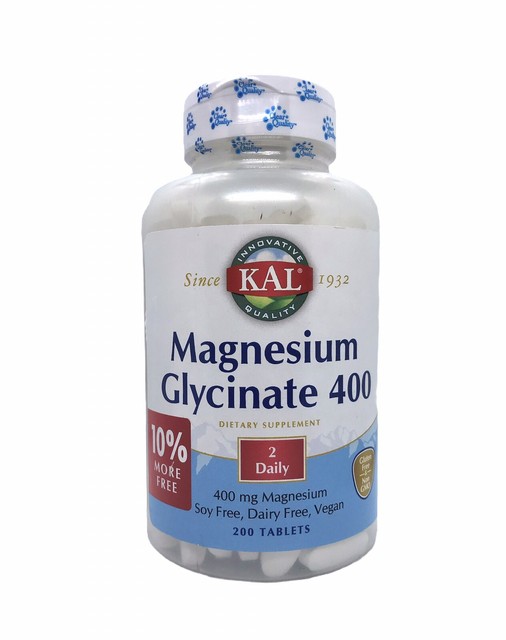 KAL 400 mg Magnesium Glycinate 200 Tablets (5573798) for sale online