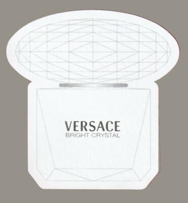 Werbekarte - Advertising Card - Bright Cristal de Versace beidseitig