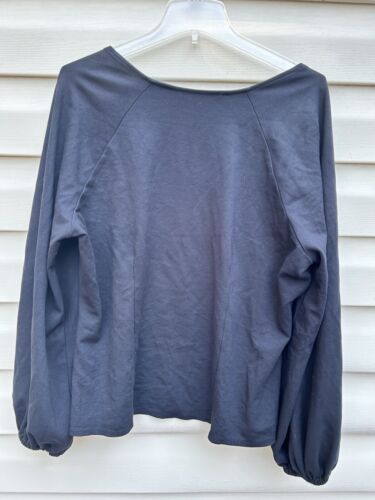 Girl With Curves Ponte Square Neck Tee, Black, Size 1X - Picture 6 of 11