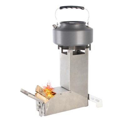 Rocket Stove Camping Stove 29.5 * 7.5 * 25cm Outdoor Events Stainless Steel  | eBay