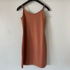 Banana Republic Mini Dress Womens Orange Brown Basics Bodycon Stretchy Size S