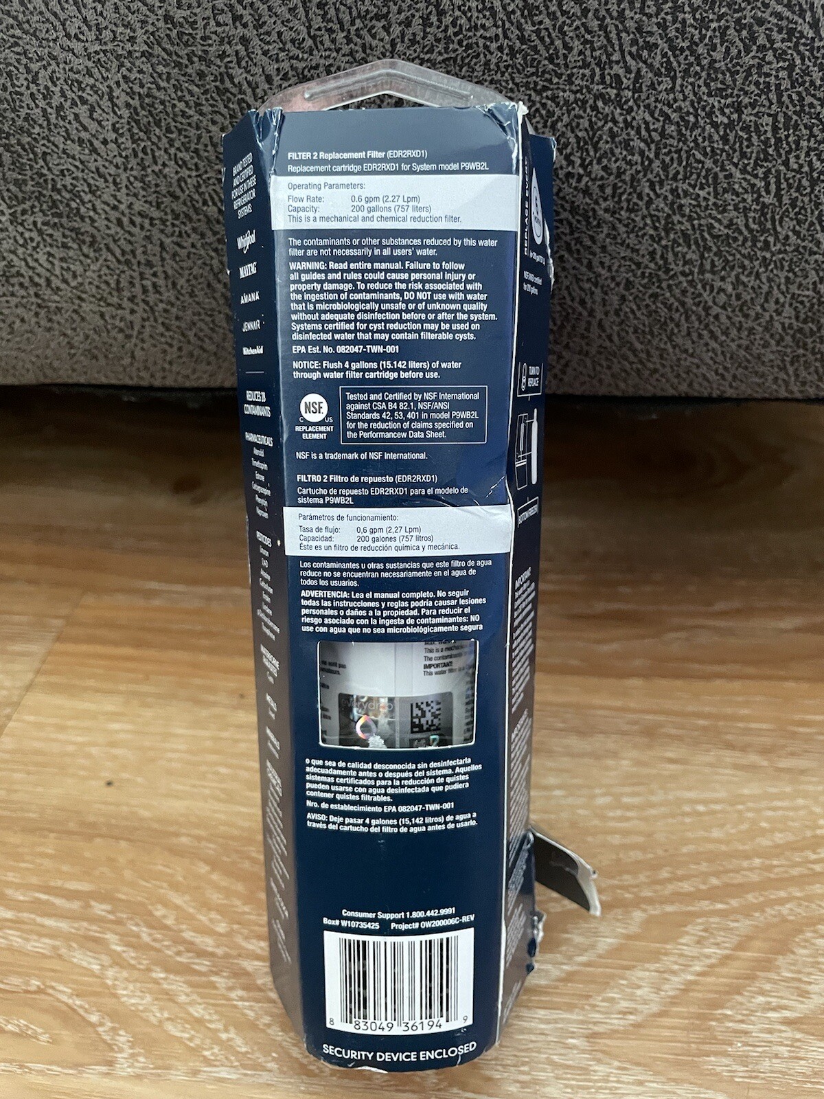 EveryDrop Ice & Water Refrigerator Filter 2 ΕDR2RXD1 NEW Free