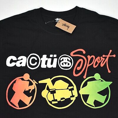 NWT Cactus Plant Flea Market Stussy CPFM Sport Logo Black LS NWT Cactus Plant Flea Market Stussy CPFM Sport Logo Black LS