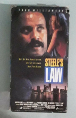 fred williamson  STEELE'S STEELES LAW   VHS VIDEOTAPE not dvd