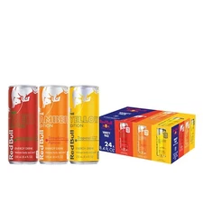 Red Bull Energy Drink Variety Pack, Red, Yellow & Amber, 8.4 Fl oz Pack of 24