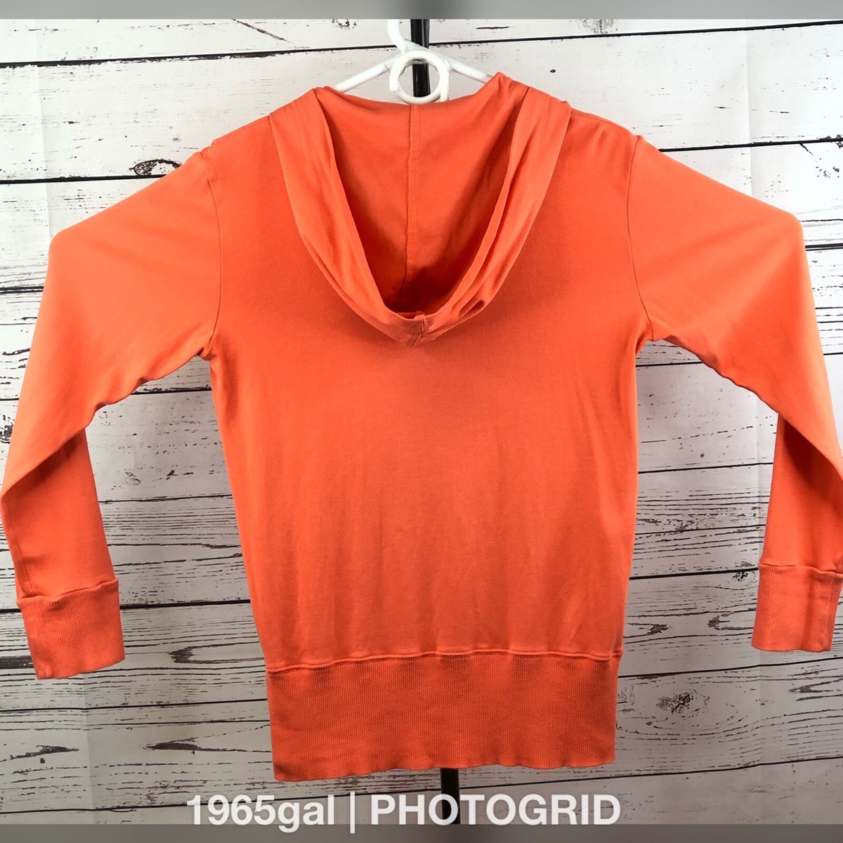 Victoria's Secret Orange Full Zip Hoodie LOVE VS XS 217252 | eBay