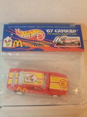 Hot Wheels Ronald McDonald 1st Annual Charity Car 67 Camaro