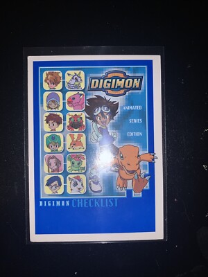 Digimon Checklist Card | eBay
