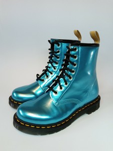 metallic combat boots