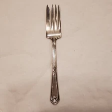 Vintage National Silver Co silverplate pastry/ cake fork 1930 Gramercy 6.25"