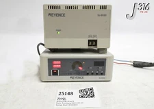 25148 KEYENCE STATIC ELIMINATOR CONTROLLER W/ POWER SUPPLY SJ-B120