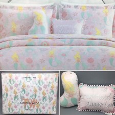 9pc Mermaid FULL Comforter Pillow SHEET Set Ocean Pink Tabitha Webb Designer