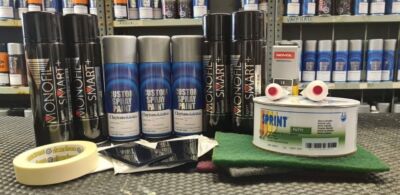 KIT A AEROSOLS SPRÜHLACK GRUNDIERUNG LACK FÜR MINI ABSOLUTE BLACK MET B11