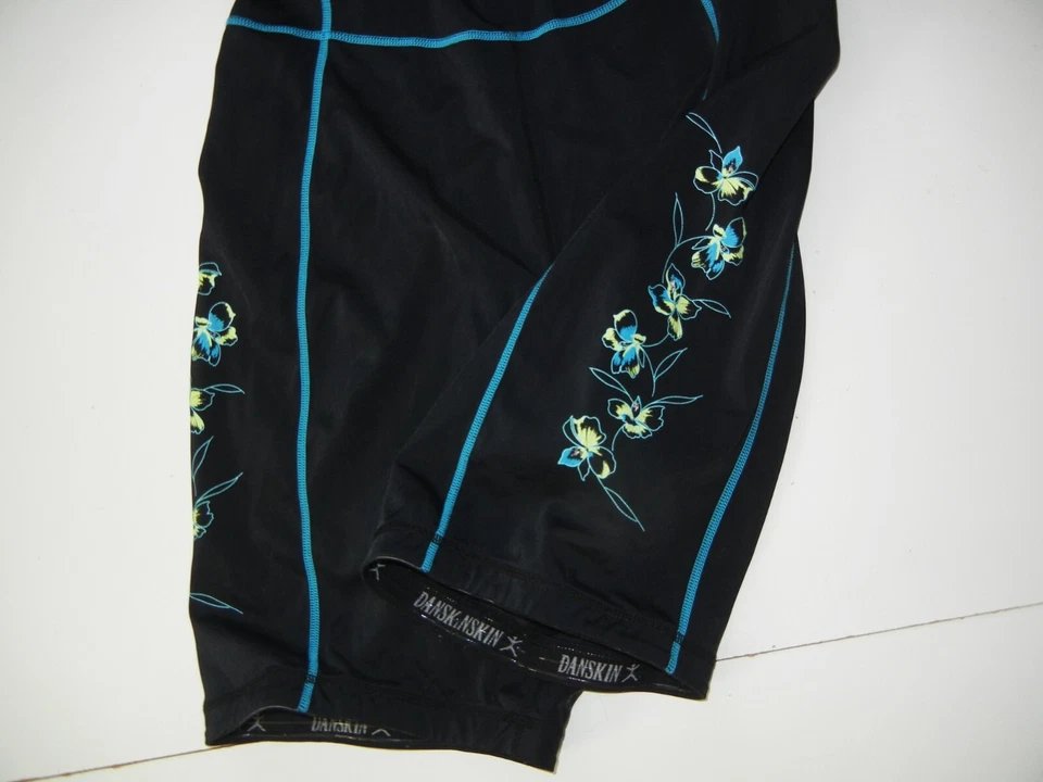 DANSKIN Black Spandex SLEEVELESS TRIATHLON SUIT Running Cycling Shorts Women XL - Image 4 of 4