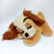 Vintage Walt Disney California Stuffed Toys Lady  the Tramp Sleeping Dog Plush