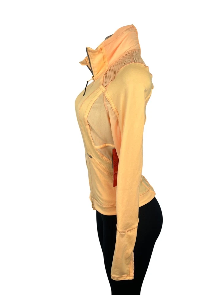Zella Womens Slim Fit Coral Kiss Zip Up Long Sleeve Jacket Sz S - New - Image 2 of 4