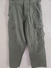 vintage military cargo pants heavy cotton small excellent 28" w MT