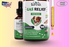 Dog Gas  Constipation Relief Supplement - Bacon Flavor - 1 fl oz