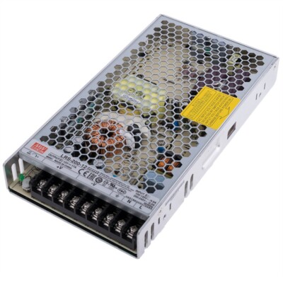 Mean Well LRS-200-12 Netzteil 204W 12V Ultraflach 30mm 1HU Einbau-Metallgehäuse