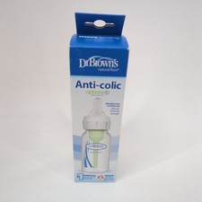 NEW Dr. Brown's Natural Flow Options Anti Colic Bottle Narrow Neck 4 Oz