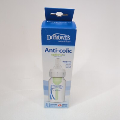 NEW Brown's Natural Flow Options Anti Colic Bottle Narrow Neck Oz 