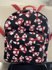     NWT DISNEY PARKS MINNIE MOUSE POLKA DOT BOWS MINI BACKPACK