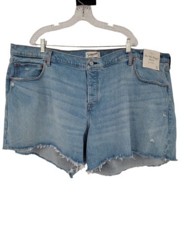 Abercrombie & Fitch Plus Size 24 Womens Jean Shorts 90's Baggy Low Rise NWT