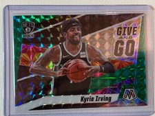 2019-20 PANINI MOSAIC BASKETBALL PRIZM GREEN GIVE AND GO KYRIE IRVING NETS