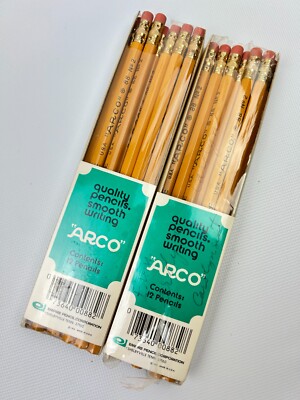 Vintage Empire Arco Pencils 18 Count 88 No 2 Yellow Old Stock