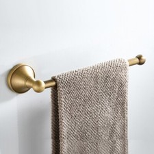 Antique Brass Towel Rack Wall Mounted Single Rod Towel Bar Towel Holder Hanger