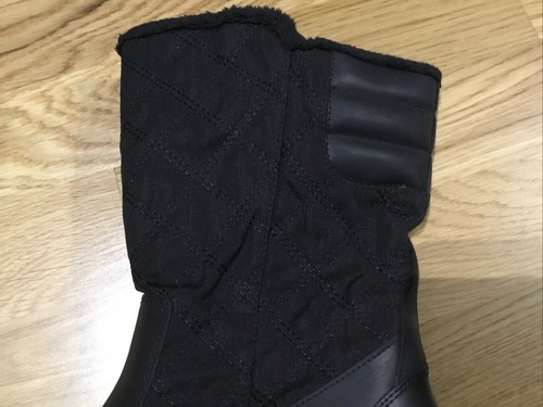 Lands End Boots Thermolite Size 7,5 Partly Leather Black - Picture 3 of 14