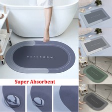 Saugfähig Weich Badematte Bad Dusche WC Vorleger Teppich Antirutsch Badläufer DE