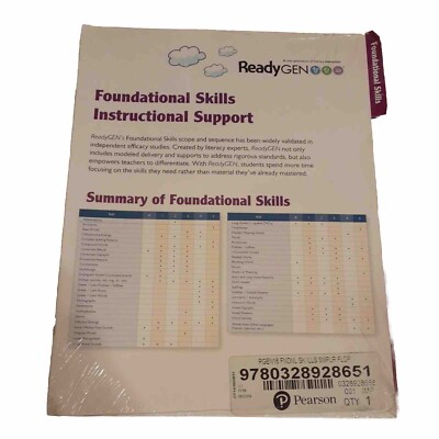 ReadyGen Foundational Skills Instructional Support Folder Smplr Packet Pearson 