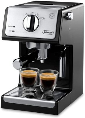 De'Longhi A-3220-RMB Espresso Cappuccino Maker Manual Frother - Black 